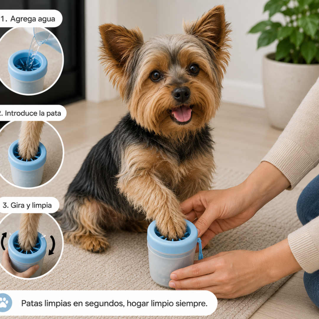 Limpiador de Patas para Mascotas: Adiós al Barro en Casa