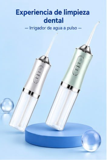 Irrigador Bucal Recargable Inalámbrico — Limpieza Profunda para Dientes y Encías