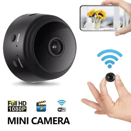 Mini Cámara WiFi de Vigilancia 360° – Visión Nocturna y Alertas al Celular