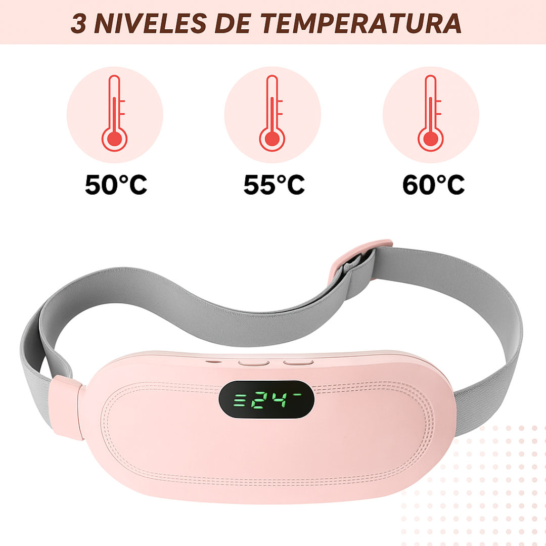 Cinturón Térmico para Cólicos Menstruales | Alivio Rápido con Calor y Masaje