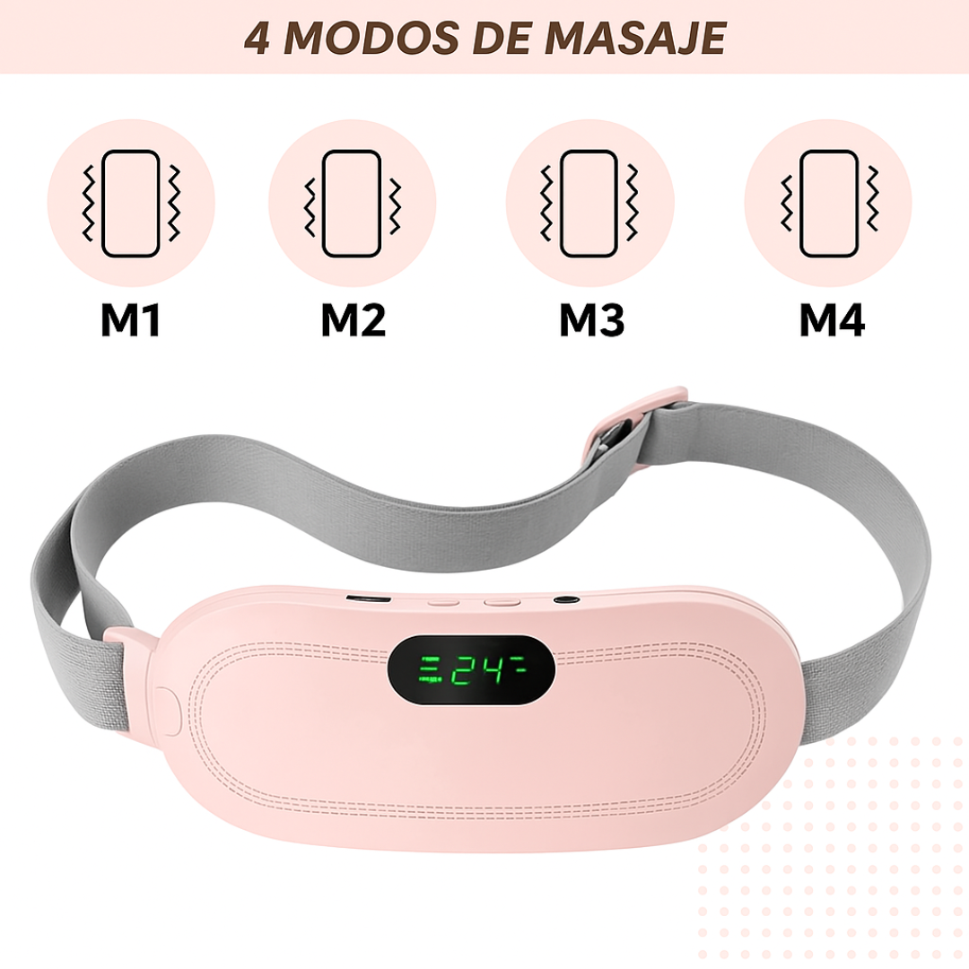 Cinturón Térmico para Cólicos Menstruales | Alivio Rápido con Calor y Masaje